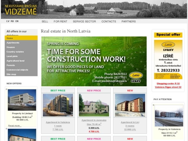 Latio vērtētāji & konsultanti Vidzemē SIA, Limbažu nodaļa, 